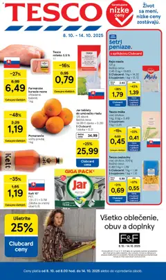 Tesco leták platný od 08.10.2025