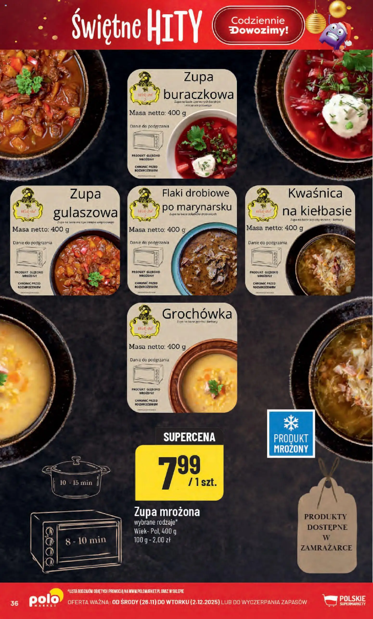 POLOmarket Black Friday od 26.11.2025 | Strona: 36 | Produkty: Flaki, Zupa, Zupa mrożona