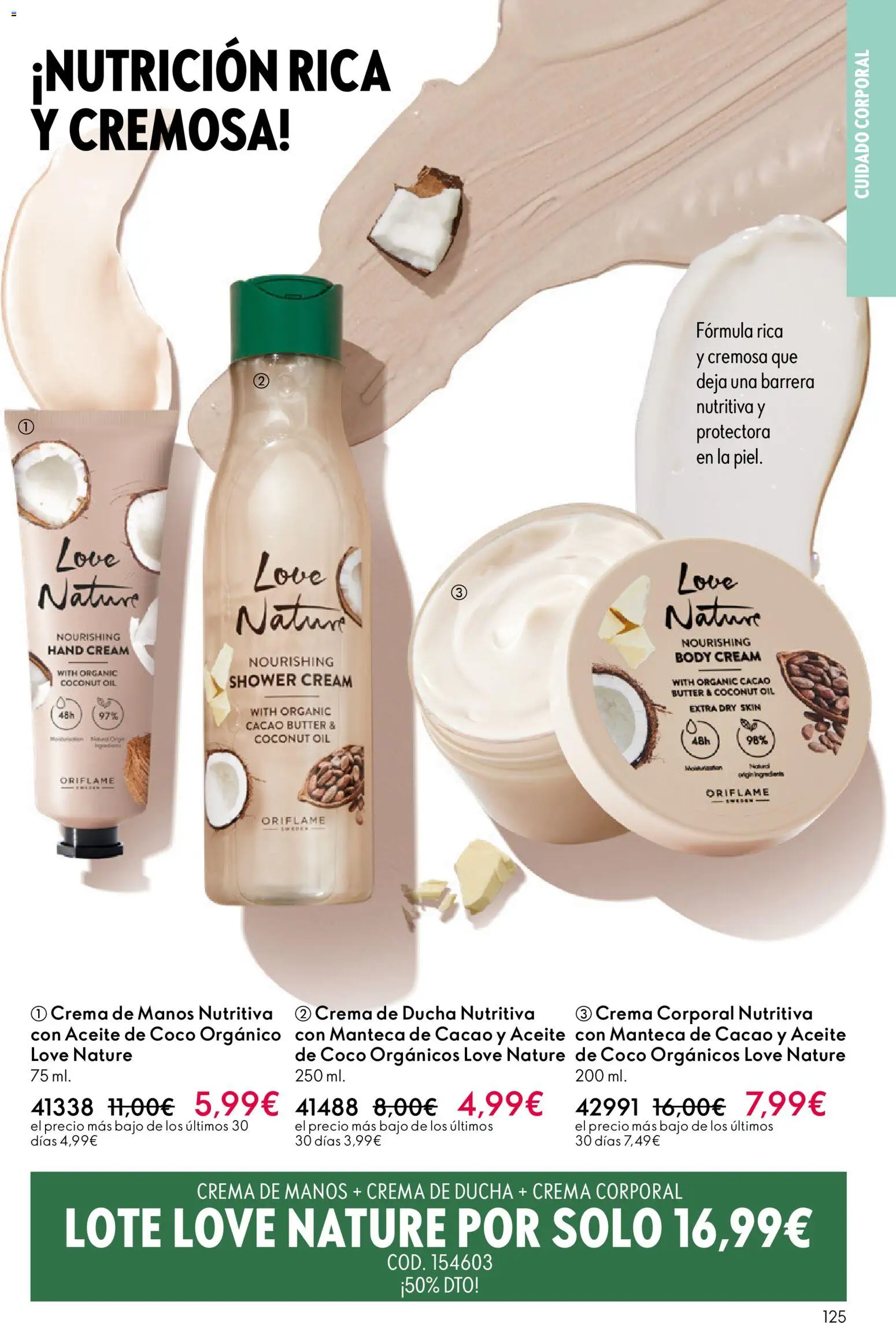 Oriflame - Catálogo Campaña 1 │ válido desde el 31.12.2025 | Página: 125 | Productos: Τυρόπιτα, Crema, Aceite de coco, Body
