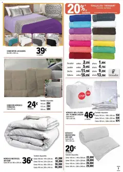 Vista previa E.Leclerc folleto válido desde el 15.10.2025 | Página: 3 | Productos: Edredón, Cama, Lavabo, Ducha