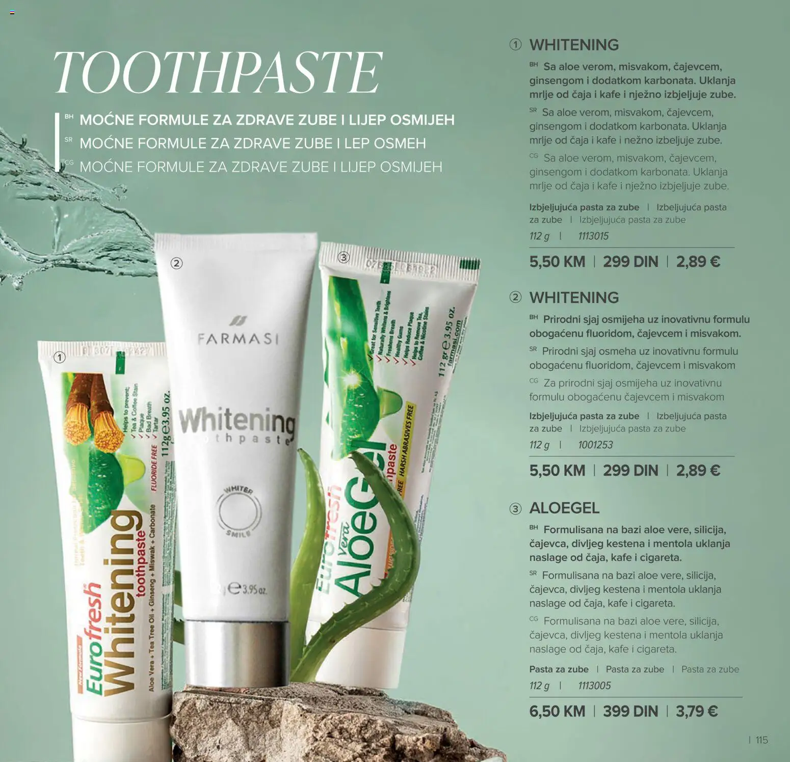 Farmasi katalog - važi od 01.03.2026 | Strana: 115 | Proizvode: Pasta za zube