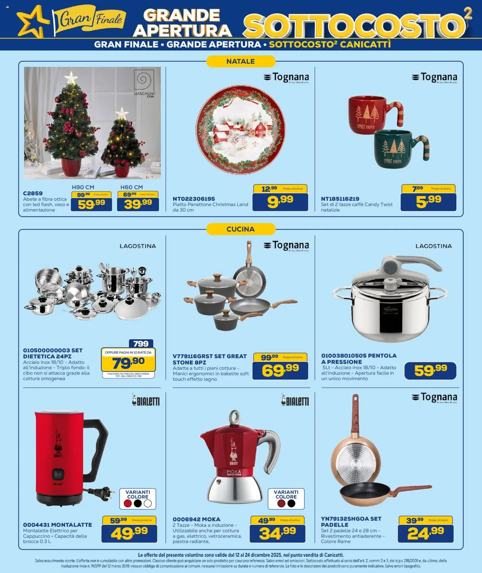Volantino Euronics del 12.12.2025 | Pagina: 32 | Prodotti: Caffè, Panettone, Piatto, Vaso