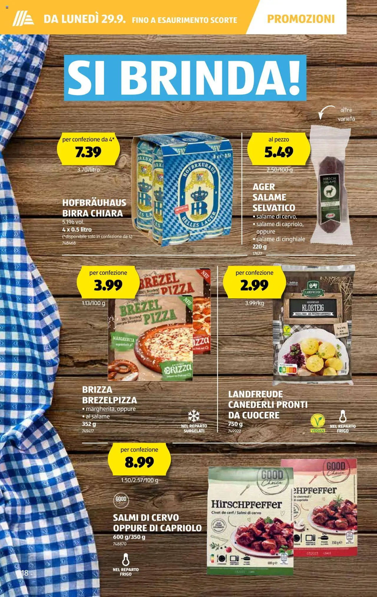 Aldi Aktionen IT – gültig ab 25.09.2025 | Seite: 19 | Produkte: Pizza