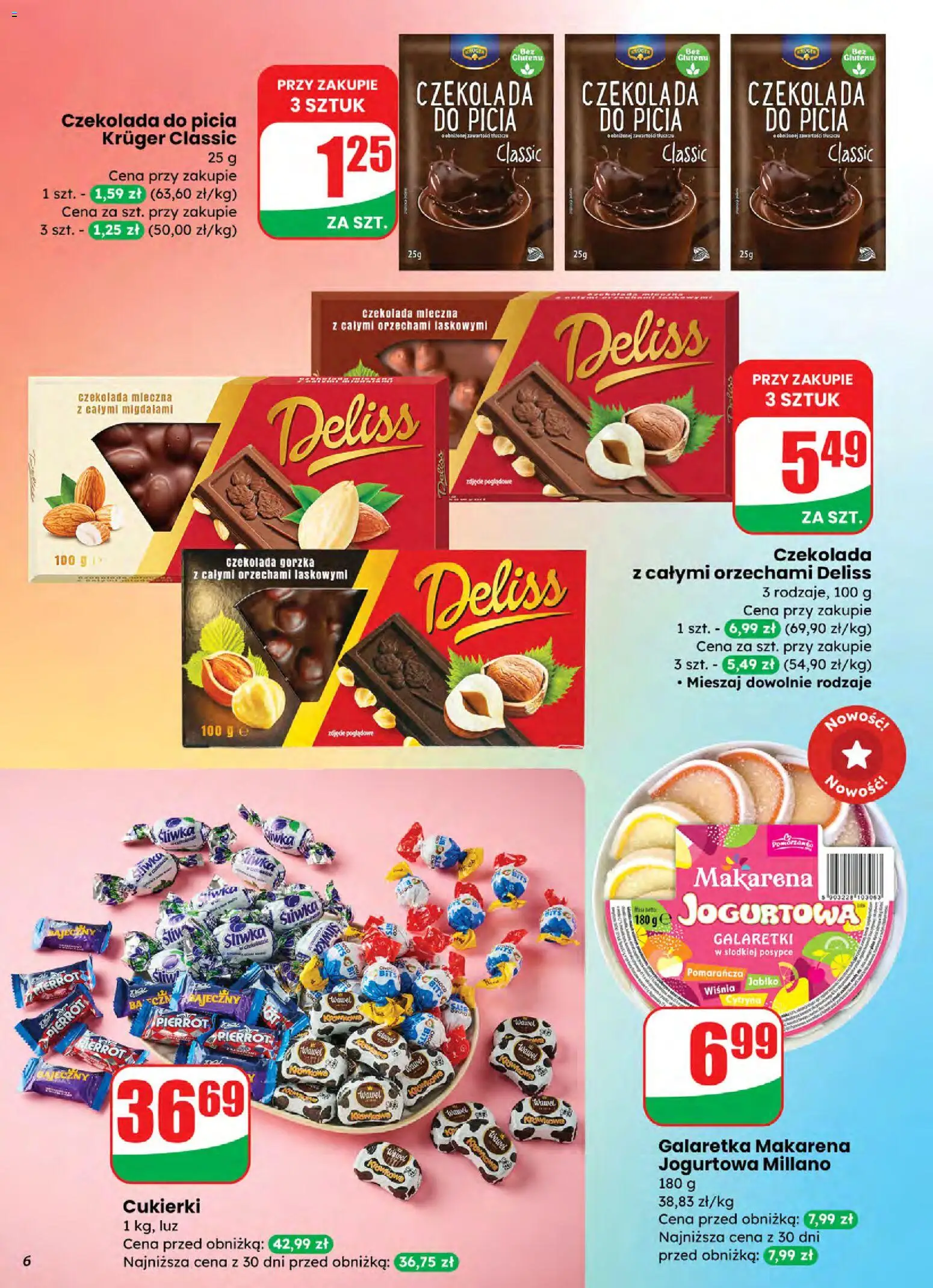 Dino Gazetka od 05.11.2025 | Strona: 6 | Produkty: Cytryna, Czekolada mleczna, Czekolada, Cukierki