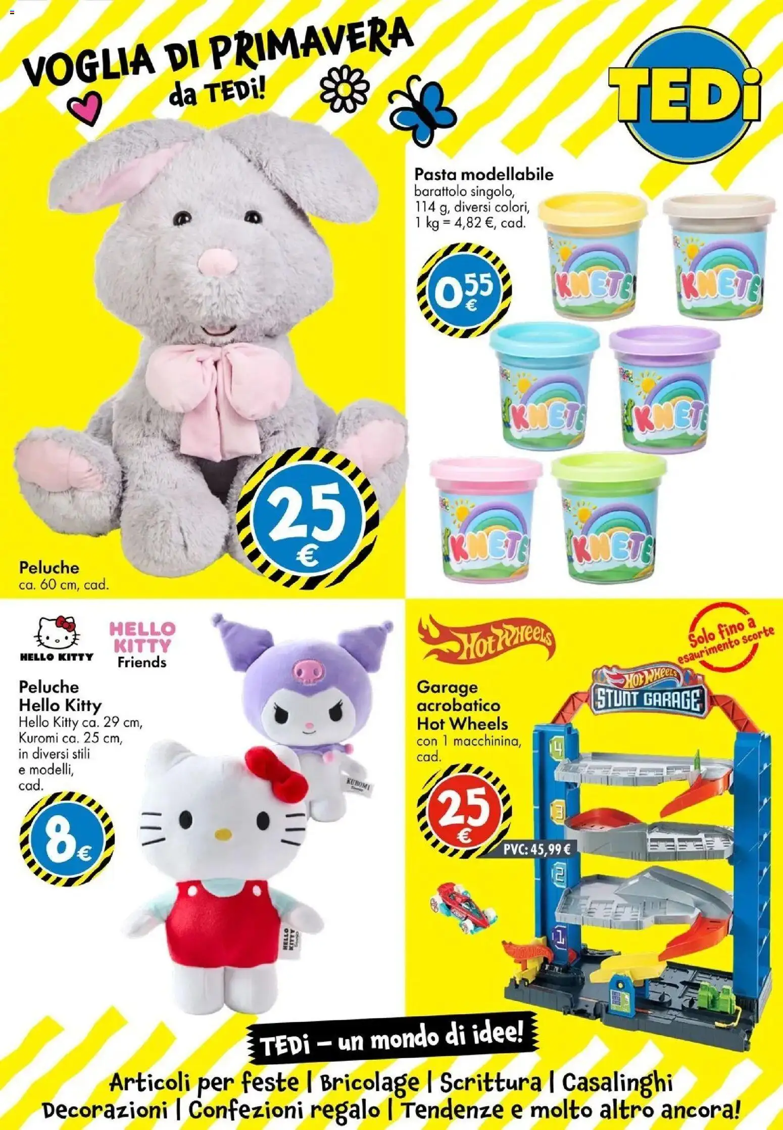 Volantino TEDi del 06.03.2026 | Pagina: 10 | Prodotti: Peluche, Pasta, Decorazioni