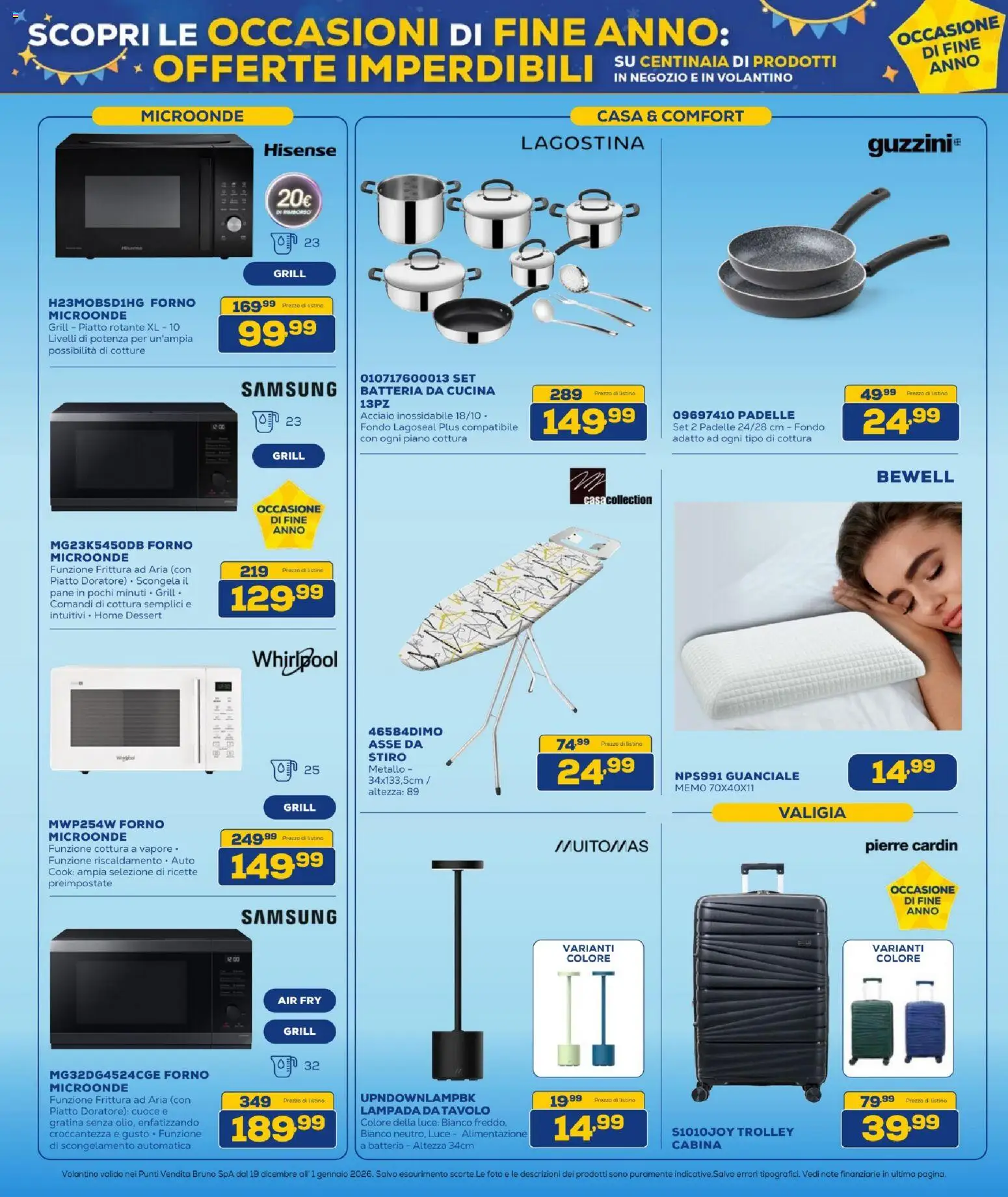 Volantino BRUNO del 19.12.2025 | Pagina: 25 | Prodotti: Microonde, Valigia, Batteria, Lampada