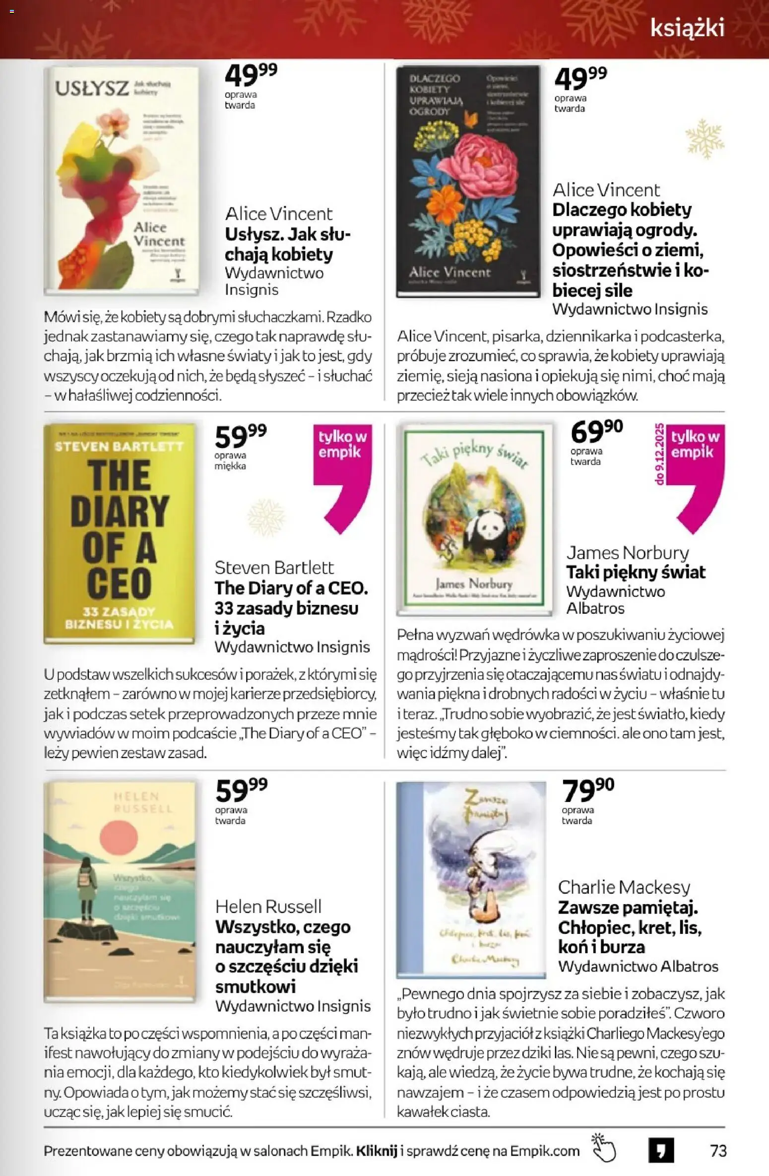 Empik promocje - Tom kultury Książki od 26.11.2025 | Strona: 73 | Produkty: Nasiona, Książki