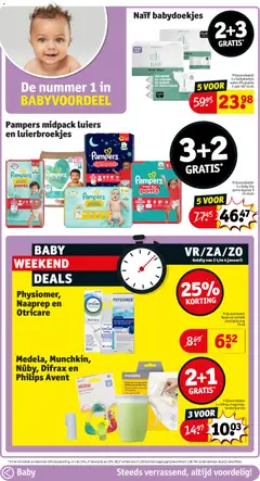 Naïf babydoekjes, 5 x babydoekjes water 0% plastic 3-pak 162 stuks - Voorbeeld van een folder van Kruidvat, geldig van 30.12.2025 | Pagina: 19 | Producten: Pampers, Babydoekjes, La, Alcohol