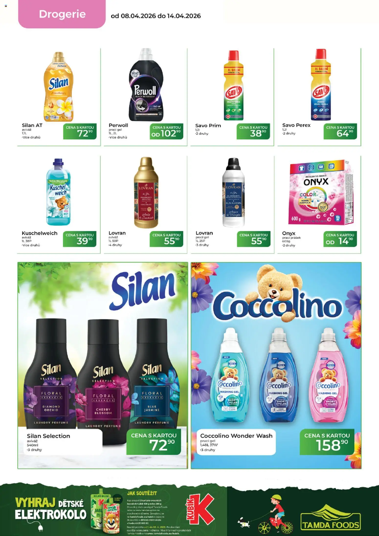 Tamda Foods leták od 08.04.2026 | Strana: 54 | Produkty: Prací gel, Coccolino, Perwoll, Drogerie