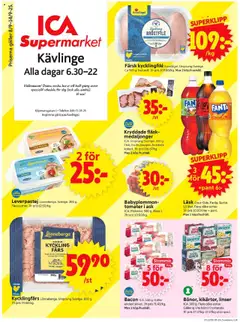 ICA Supermarket - Kävlinge - Förhandsvisning av reklamblad från butik ICA Supermarket aktuell från 08.09.2025