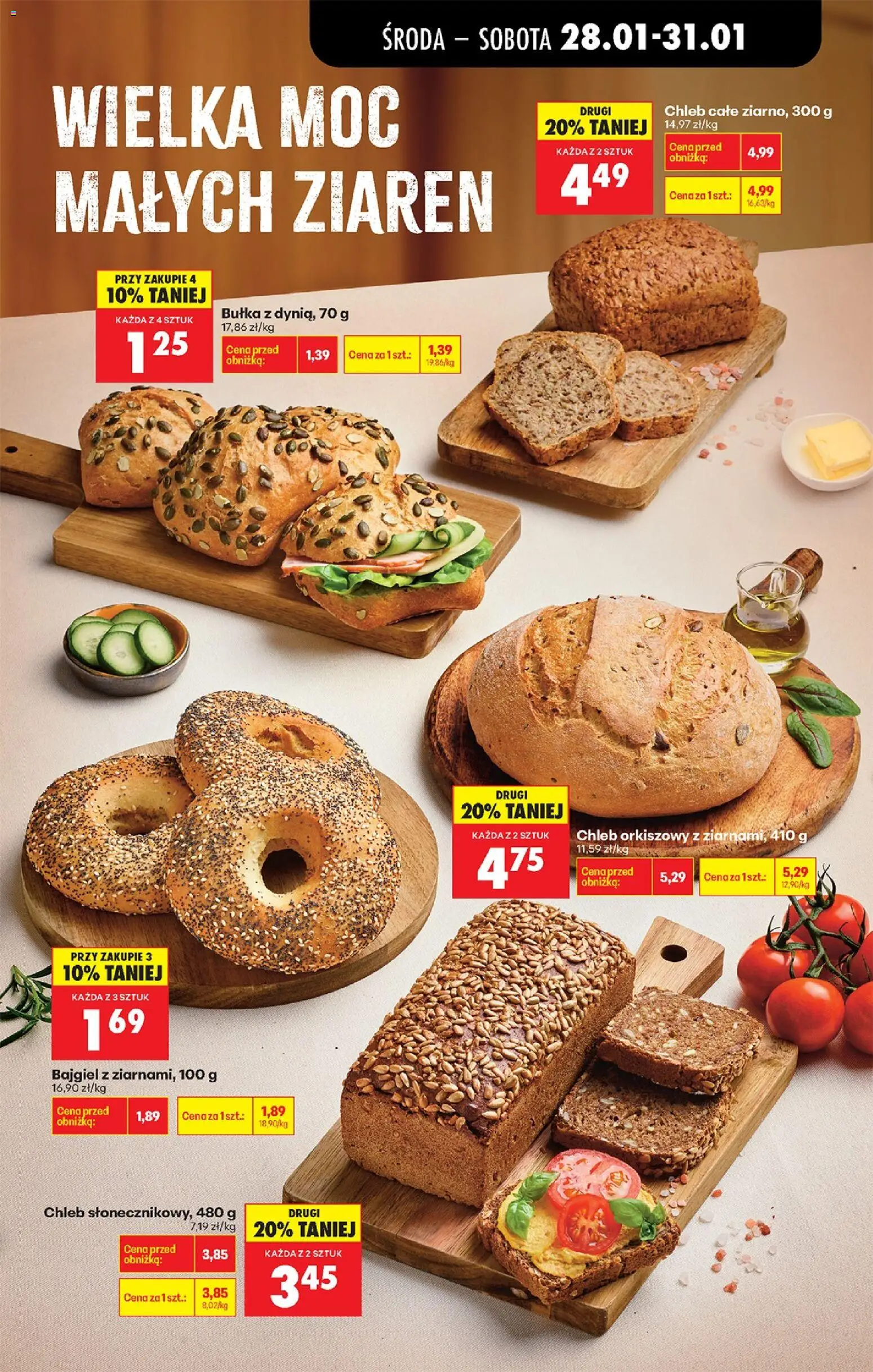 Biedronka gazetka - Oferta w tym tygodniu od 28.01.2026 | Strona: 33 | Produkty: Dynia, Chleb Słonecznikowy, Chleb całe ziarno, Chleb