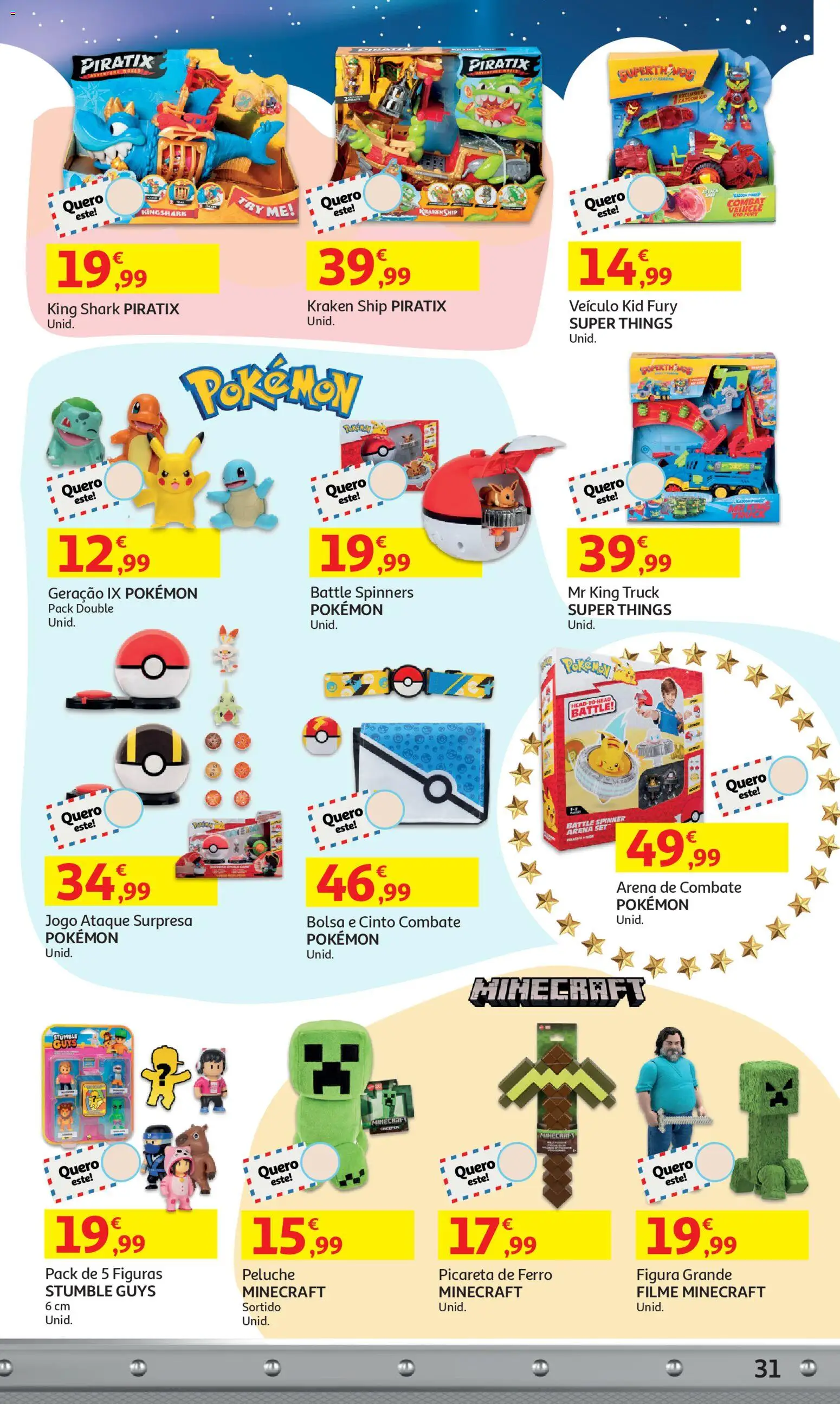 Auchan - A grande fábrica de Natal │ válido de 05.11.2025 | Página: 31 | Produtos: Cinto, Bolsa, Ferro