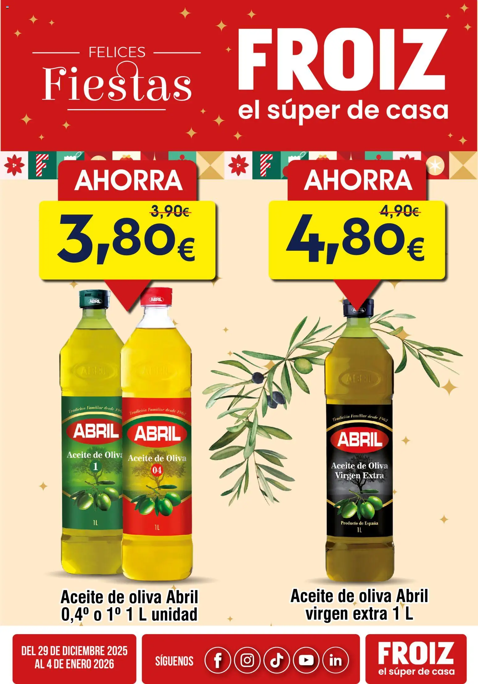 Froiz Oferta semanal │ válido desde el 29.12.2025 | Página: 5 | Productos: Aceite, Aceite de oliva, Aceite de oliva virgen extra