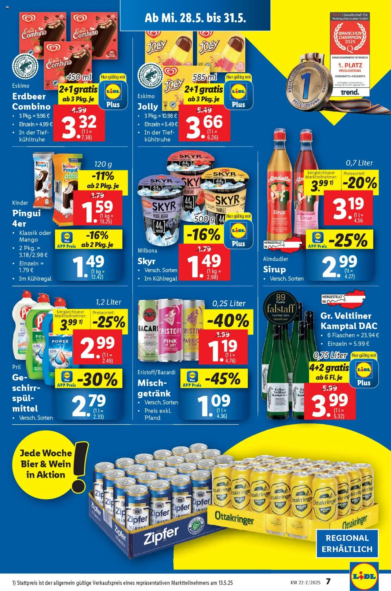 Lidl - Flugblatt gültig ab 28.05.2025 | Seite: 9 | Produkte: Mango, Wein, Bier