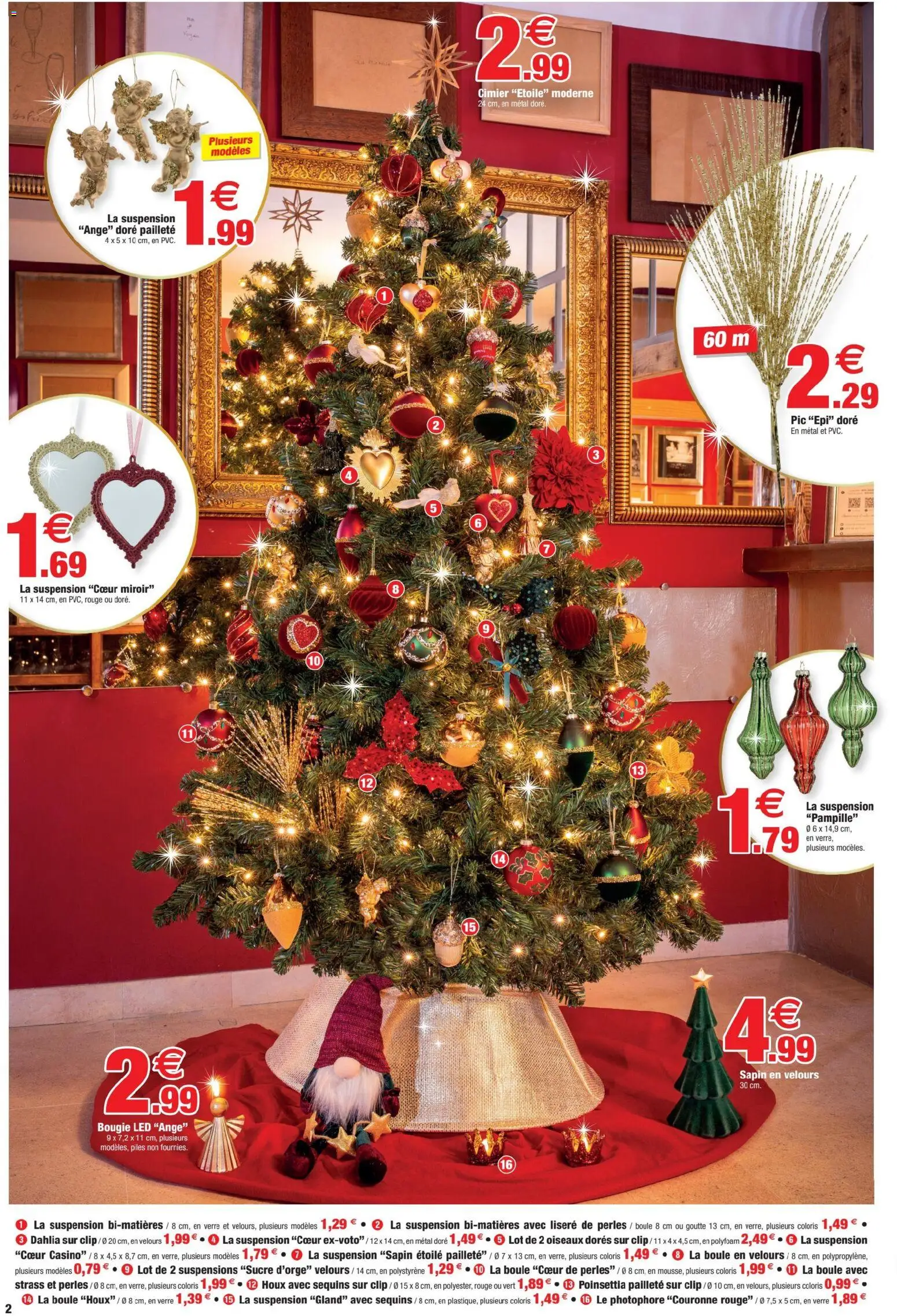 {H1} | Page: 2 | Produits: Poinsettia, Suspension, La suspension, Piles