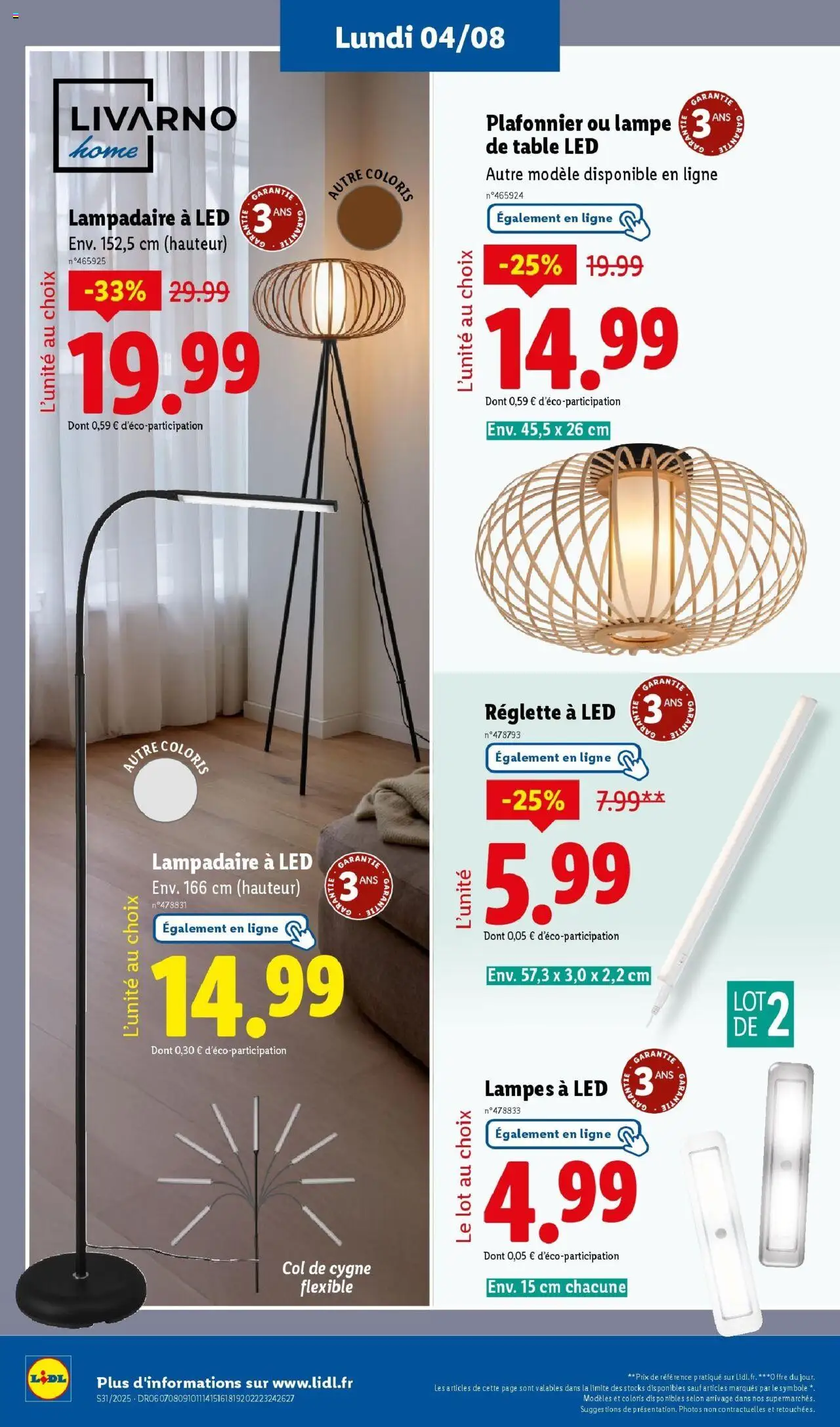  | Page: 6 | Produits: Plafonnier, Lampadaire, Table, Lampe