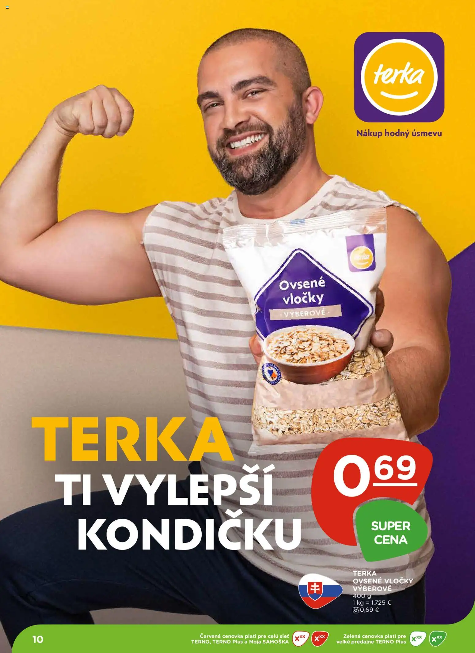 Nové Terno akcie – leták je platný od 23.10.2025 | Strana: 10 | Produkty: Vločky