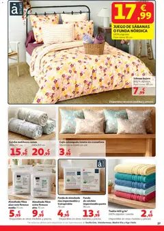 Vista previa Alcampo  HG Unico Mad válido desde el 07.04.2026 | Página: 35 | Productos: Funda, Cama, Almohada, Cojín