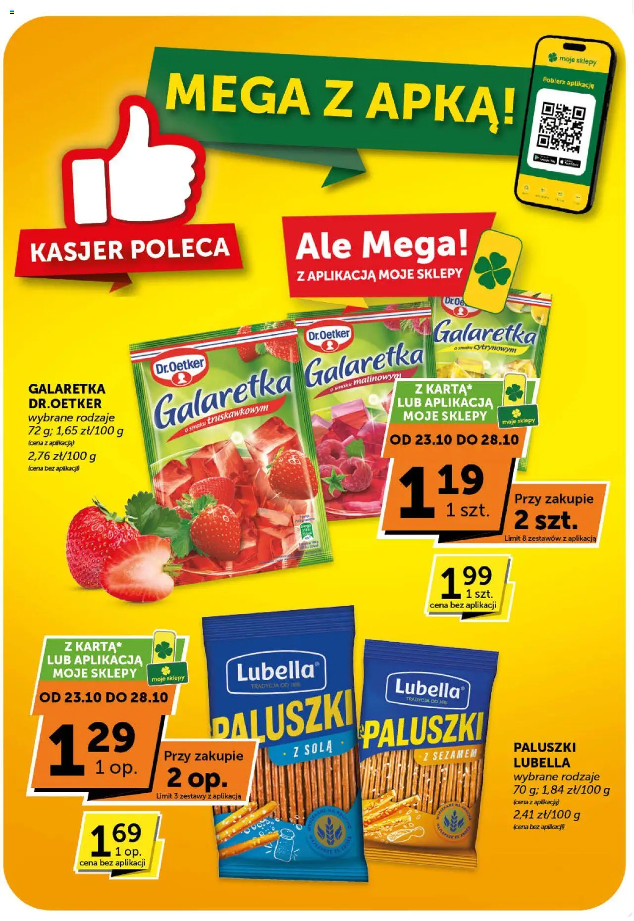 Euro Sklep Gazetka od 16.10.2025 | Strona: 14 | Produkty: Galaretka, Paluszki