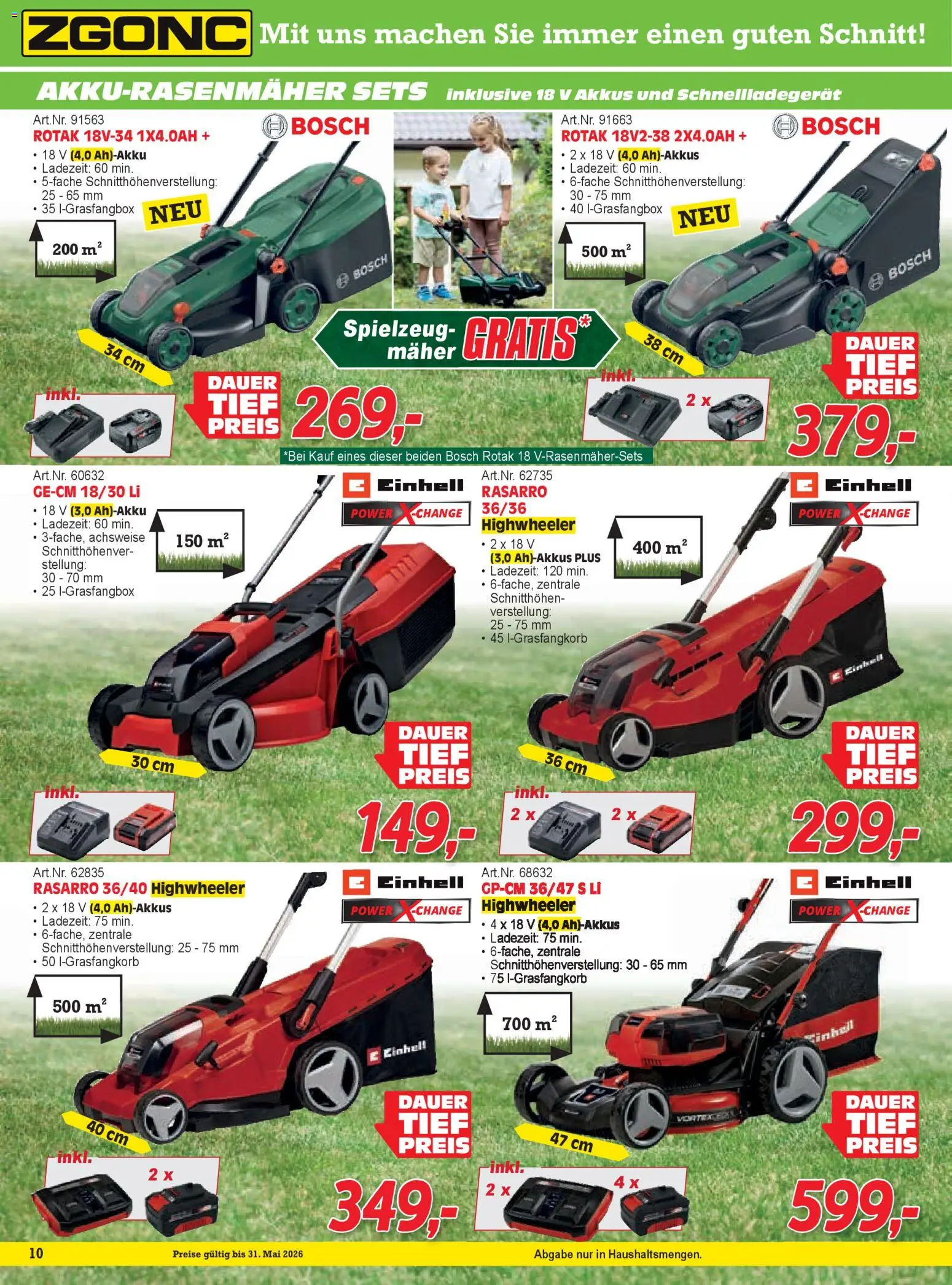 Zgonc Flugblatt Mai I 2026 gültig ab 01.04.2026 | Seite: 10