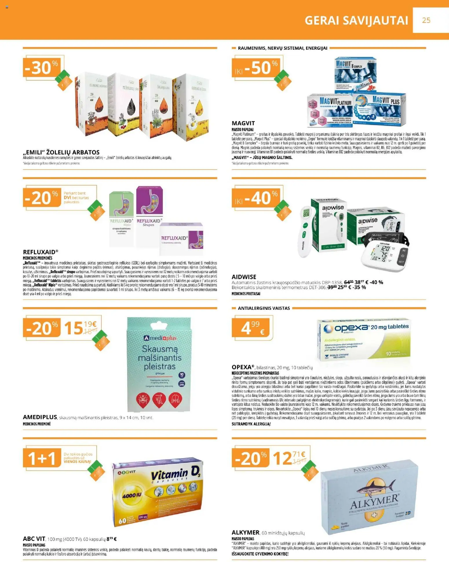 Gintarinė akcijos nuo 01.03.2026 | Puslapis: 25 | Prekių: Termometras