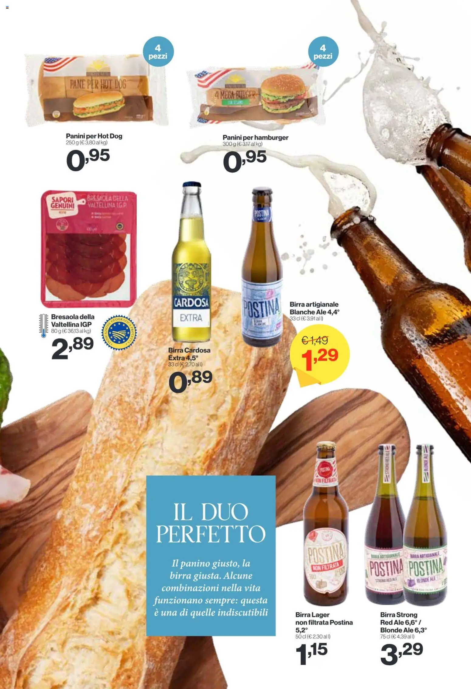 Volantino IN's del 22.04.2026 | Pagina: 3 | Prodotti: Pane, Birra, Bresaola, Hamburger
