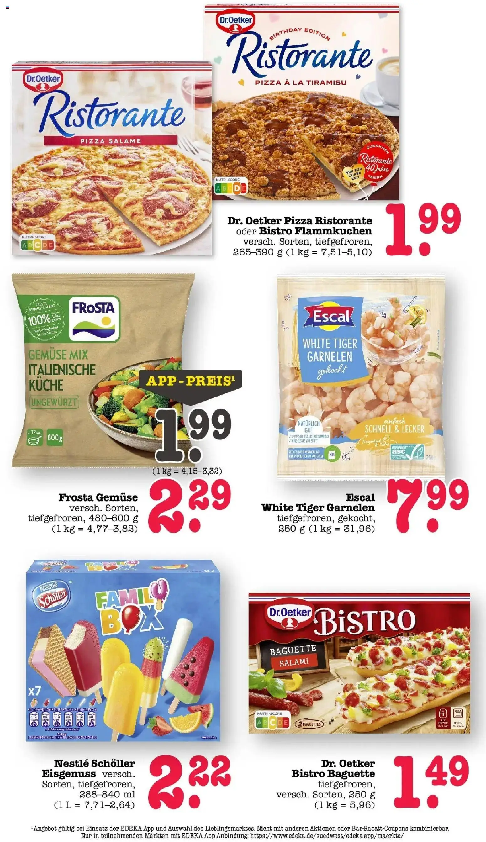 E center Prospekt Sinzheim	 – gültig ab 16.03.2026 | Seite: 28 | Produkte: Ristorante, Frosta, Gemüse, Salami