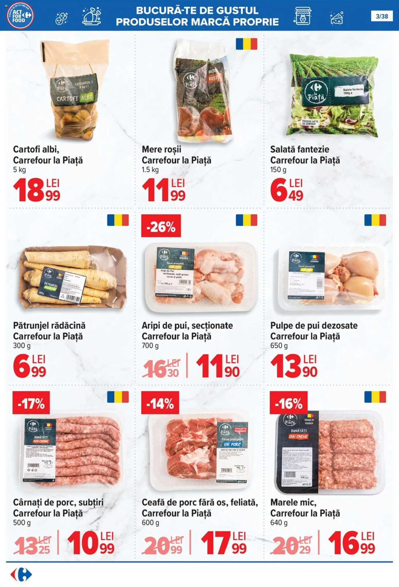 Noul catalog Carrefour – valabil de la 29.10.2025 | Pagină: 3 | Produse: Pătrunjel, Keçeli kalem, Salată, Cartofi