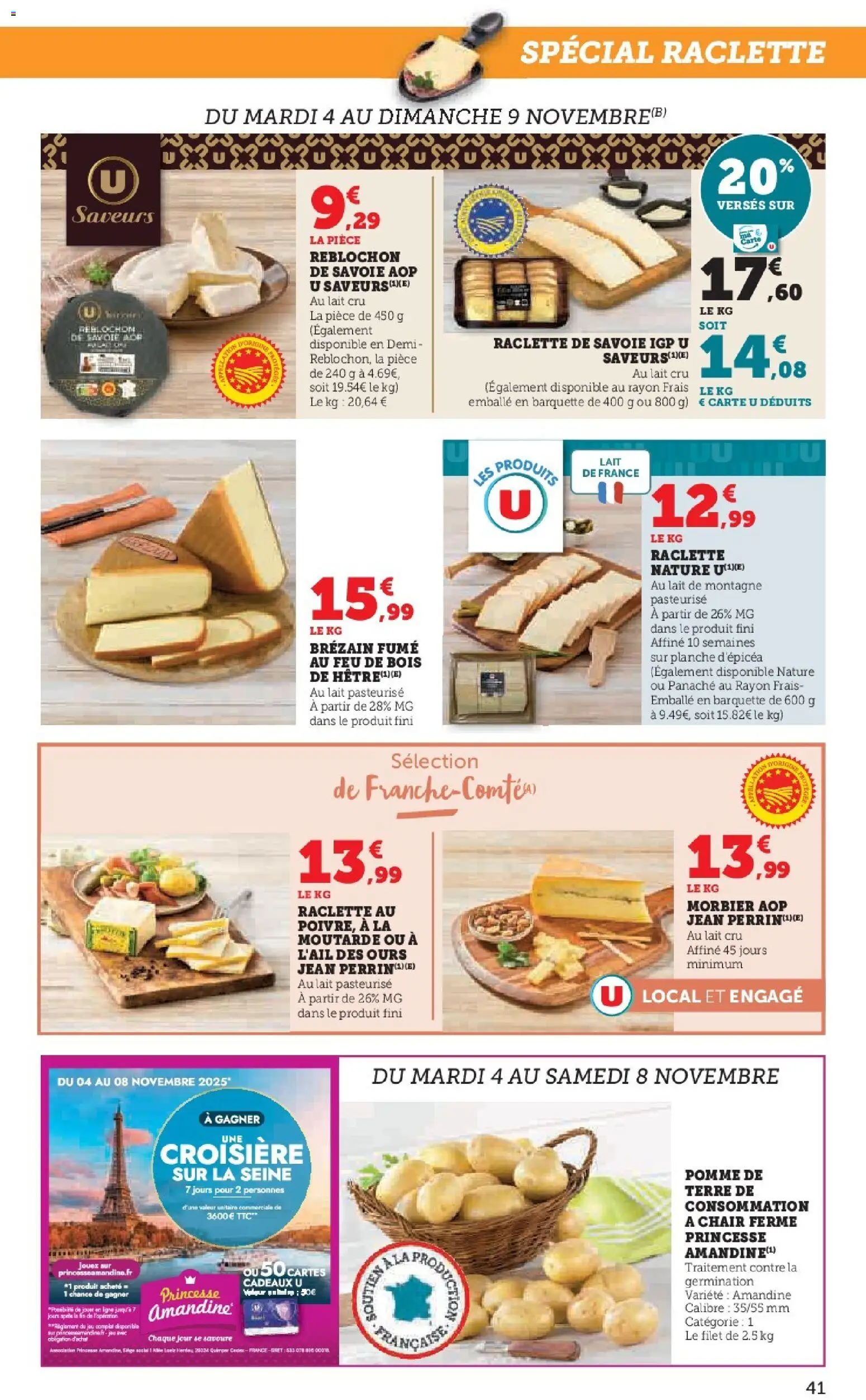 {H1} | Page: 41 | Produits: Reblochon, Morbier aop, Raclette, Moutarde