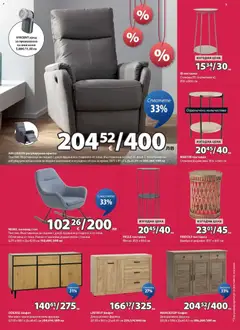 Преглед на JYSK брошура - Офертите са валидни от 27.12.2025 | Страница: 9 | Продукти: Облегалка, Поставка, Стол, Бюфет