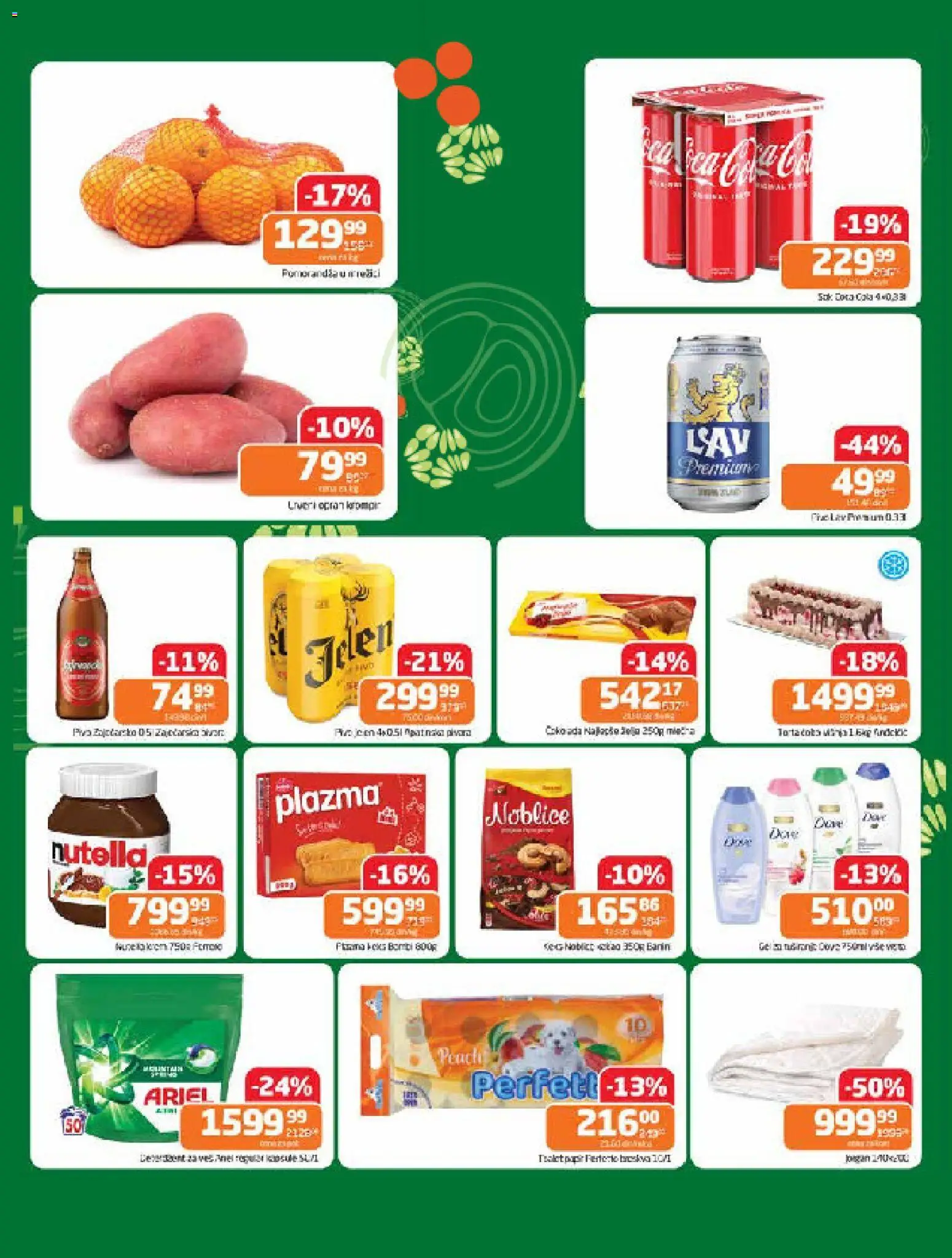 Gomex katalog - važi od 17.12.2025 | Strana: 2 | Proizvode: Ariel, Plazma, Noblice, Sok