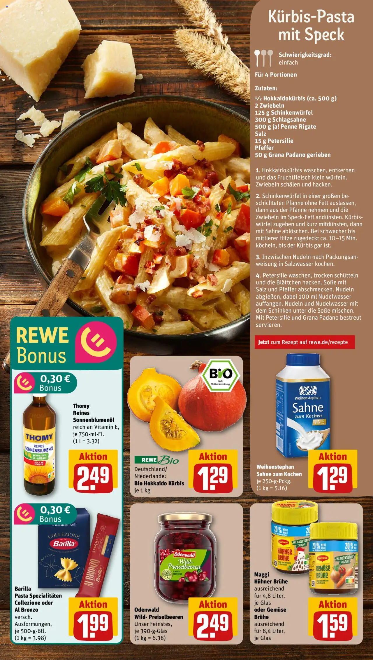 Rewe ihr Kaufpark Prospekt 	 – gültig ab 20.10.2025 | Seite: 17 | Produkte: Schlagsahne, Sonnenblumenol, Zwiebeln, Gemüse