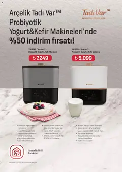 16.10.2025 tarihinden itibaren geçerli olan Arçelik kataloğu önizlemesi | Sayfa: 53 | Ürünler: Kefir, Yoğurt