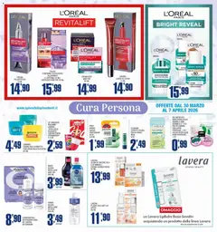 Anteprima del volantino Splendidi e Splendenti volantino valido a partire dal 30.03.2026 | Pagina: 6 | Prodotti: Illuminante, Acqua micellare, Crema viso, Acqua