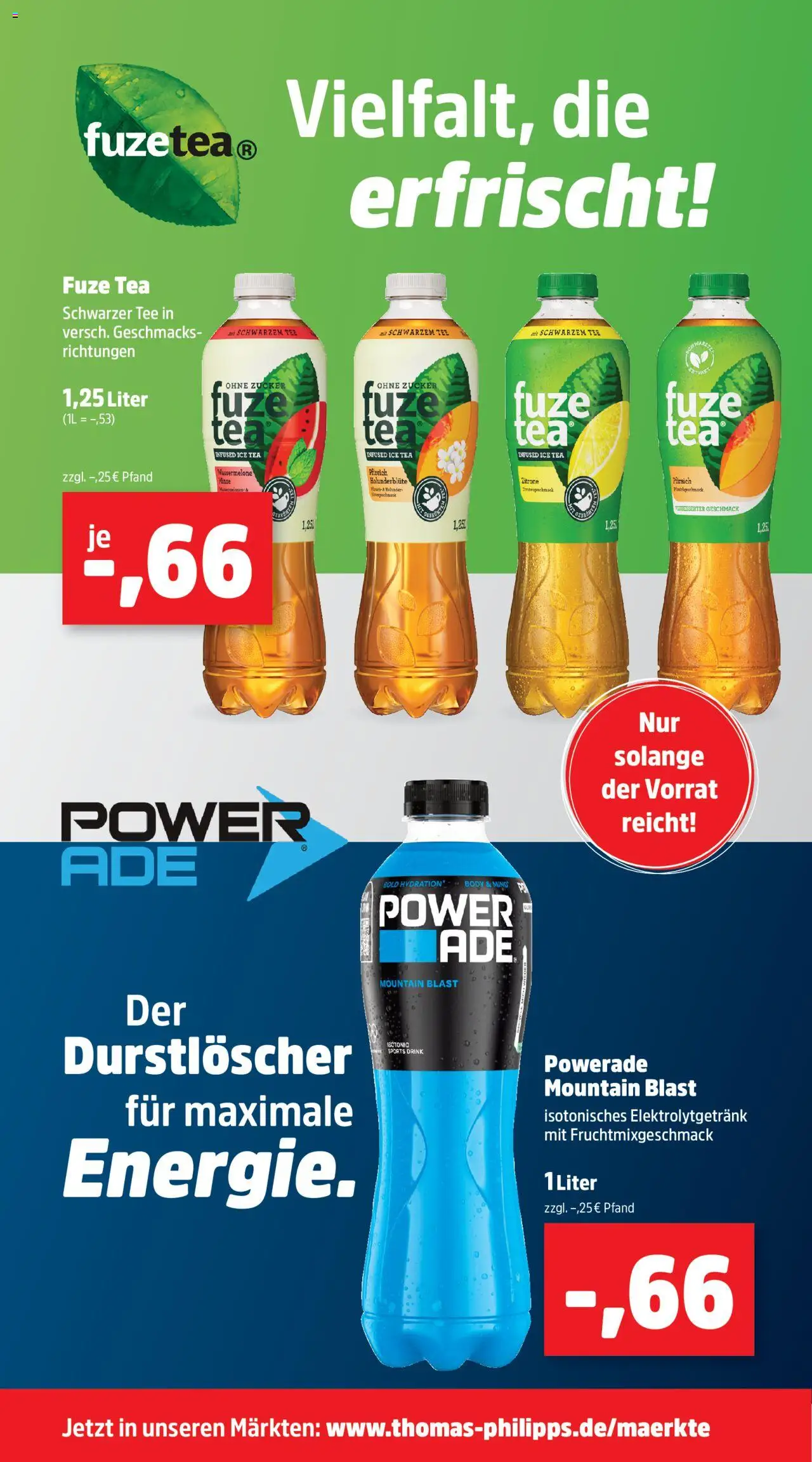 Thomas Philipps Prospekt - gültig ab dem 16.06.2025 | Seite: 12 | Produkte: Fuze tea, Powerade, Wassermelone, Tee