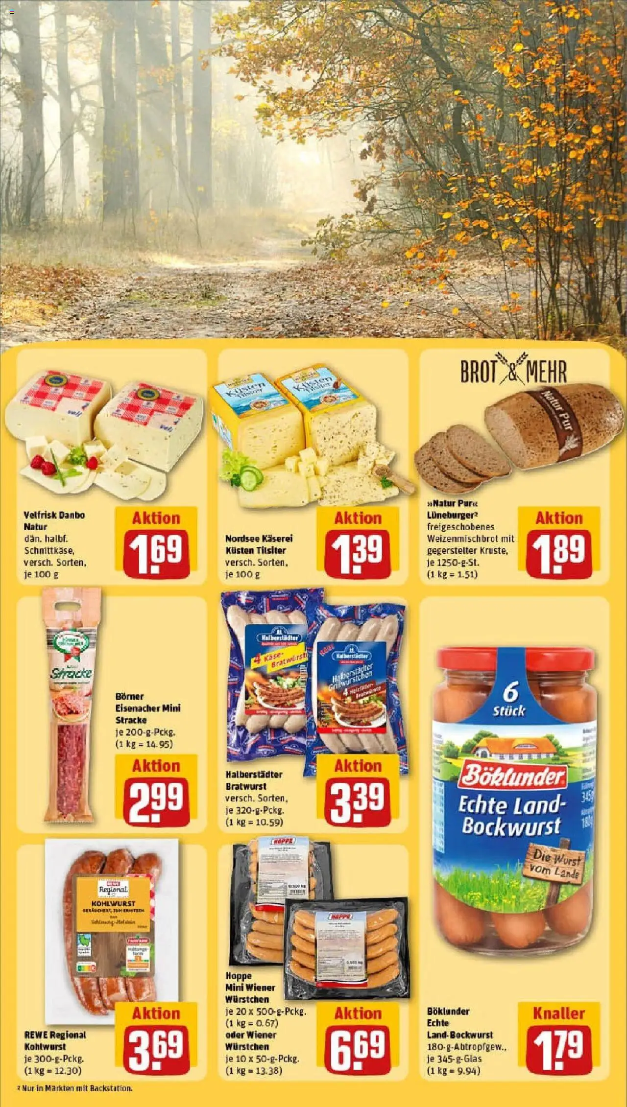 Rewe prospekt Hamburg/Finkenwerder	 – gültig ab 29.09.2025 | Seite: 29 | Produkte: Bockwurst, Wiener wurstchen, Bratwurst, Brot