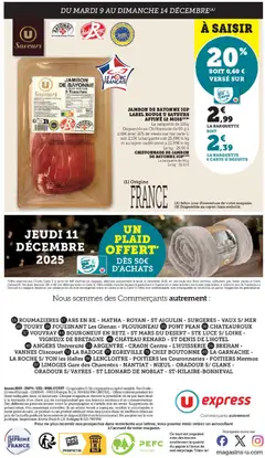 U Express - Prévisualisation de U Express catalogue valide à partir de 09.12.2025 | Page: 32 | Produits: Jambon, Porc