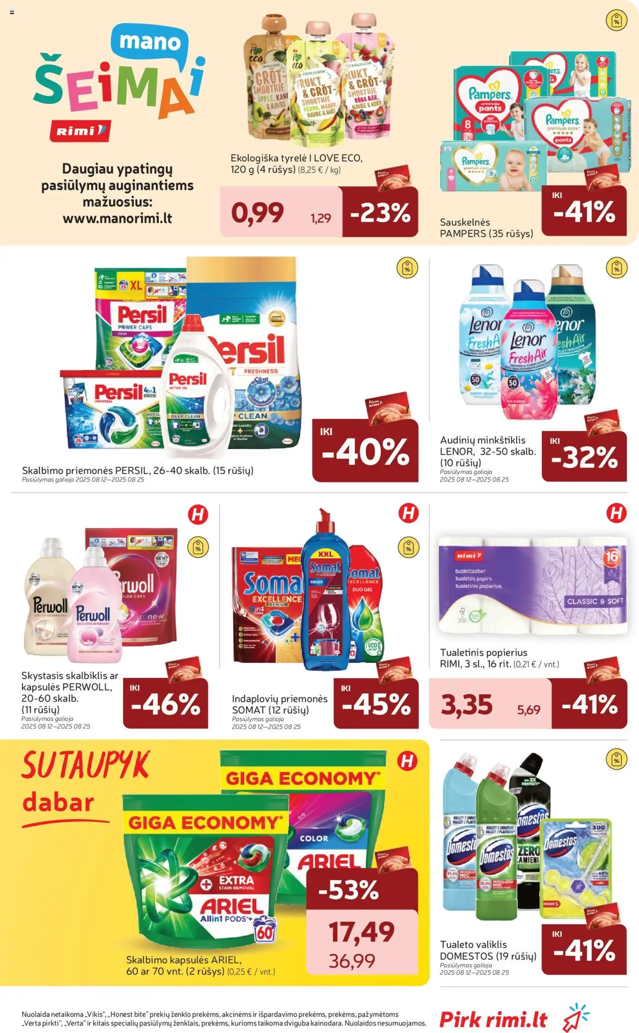 Rimi leidinys│galioja nuo 19.08.2025 | Puslapis: 33 | Prekių: Tualetinis popierius