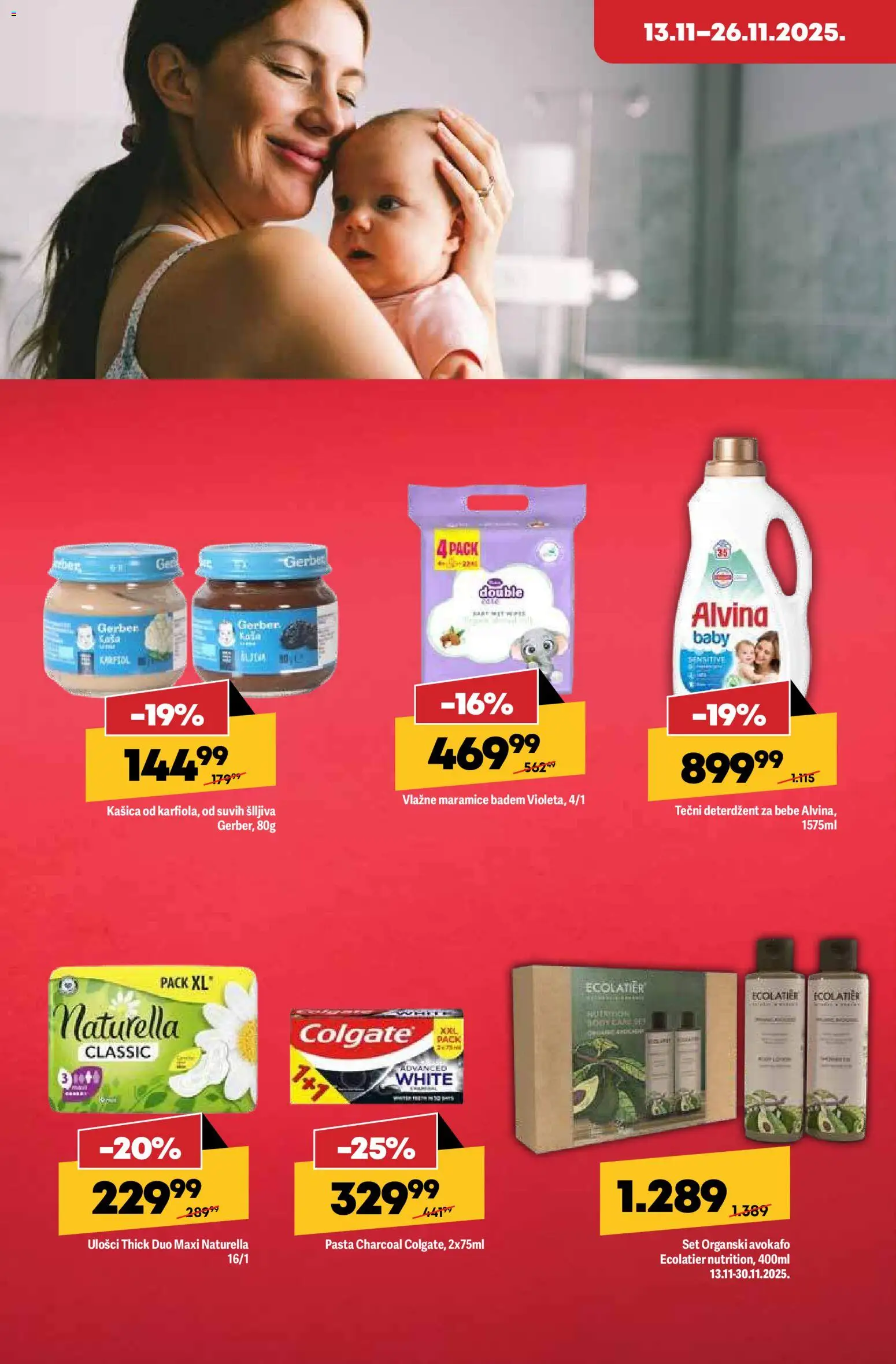 Mega Maxi katalog - važi od 13.11.2025 | Strana: 6 | Proizvode: Deterdžent, Colgate, Badem, Vlažne maramice