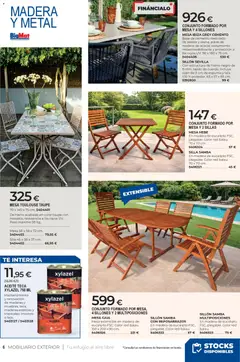 Vista previa BigMat - Jardin y Piscinas 2026 válido desde el 23.03.2026 | Página: 6 | Productos: Mesa extensible, Aceite, Té, Mesa