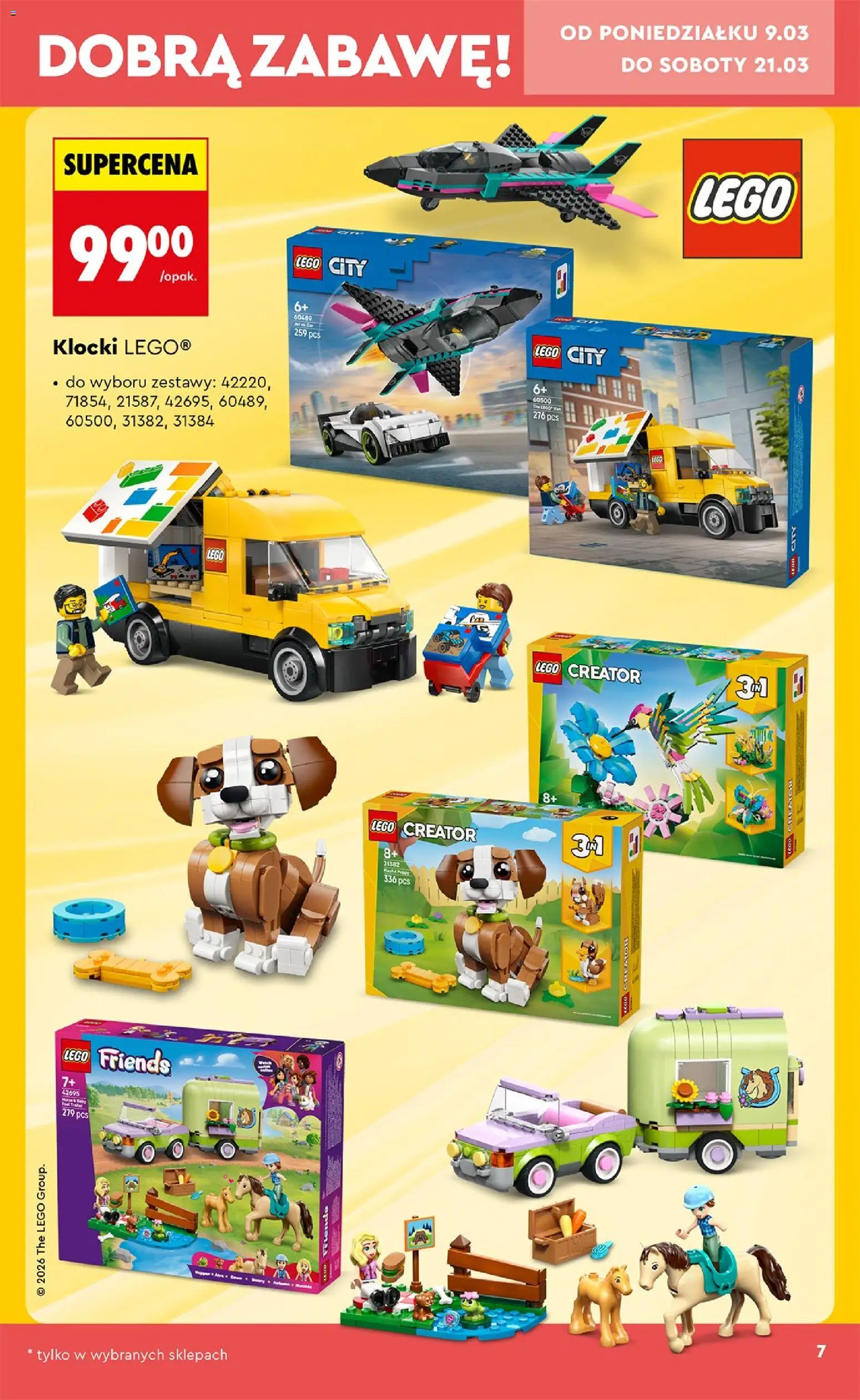 Biedronka Polsko leták - Hity i inspiracje od 07.03.2026 | Strana: 7 | Produkty: LEGO, Lego Friends