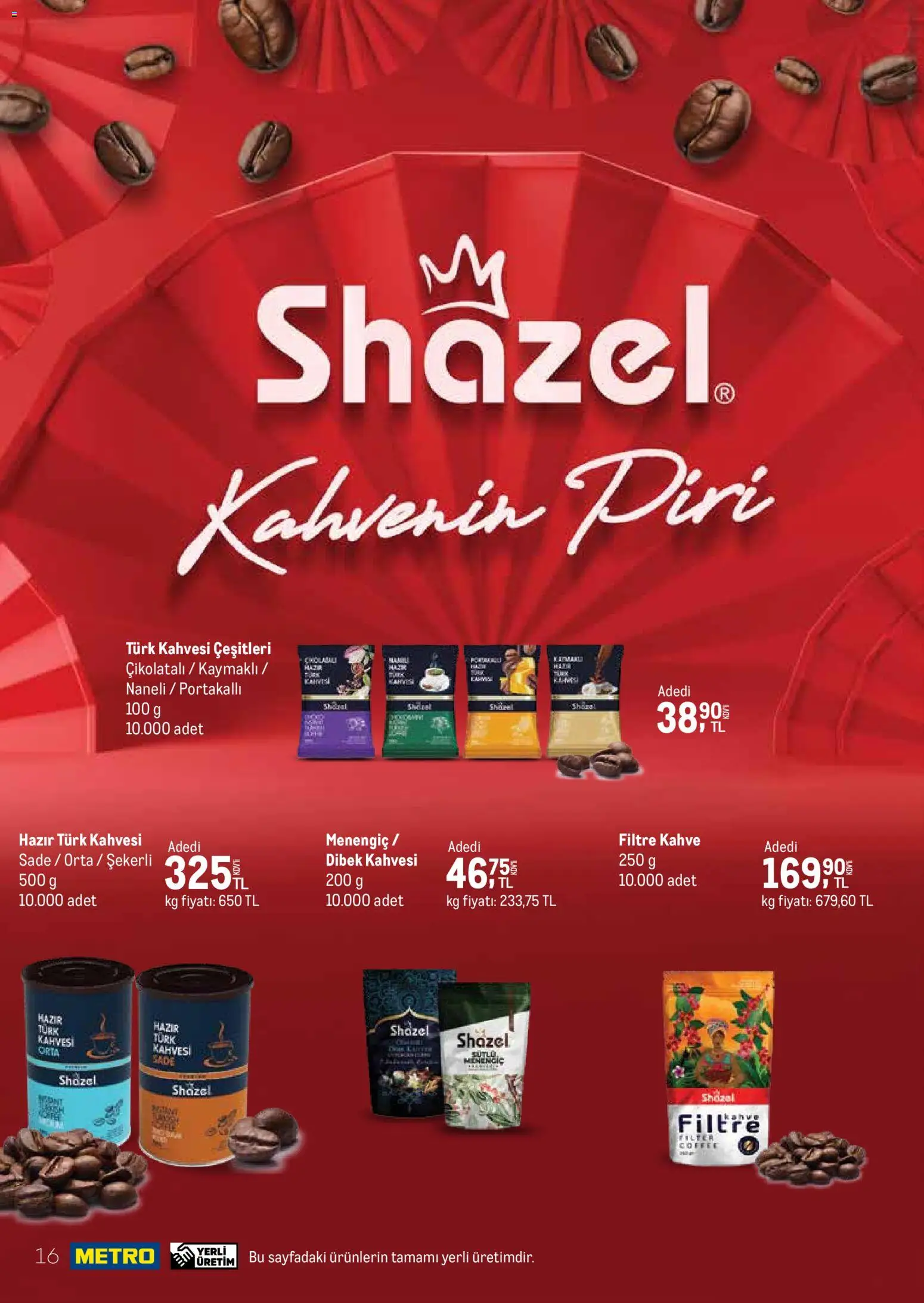 Metro - İşletmenizin Tüm İhtiyaçları - 17.03.2026 tarihinden itibaren geçerlidir | Sayfa: 16 | Ürünler: Kahve