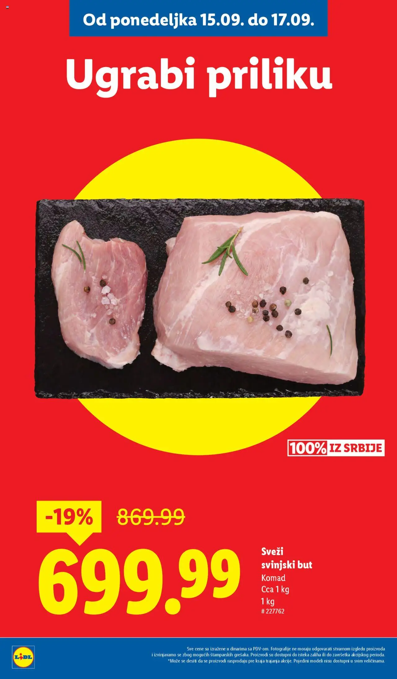 Lidl katalog - važi od 11.09.2025 | Strana: 48 | Proizvode: Svinjski but