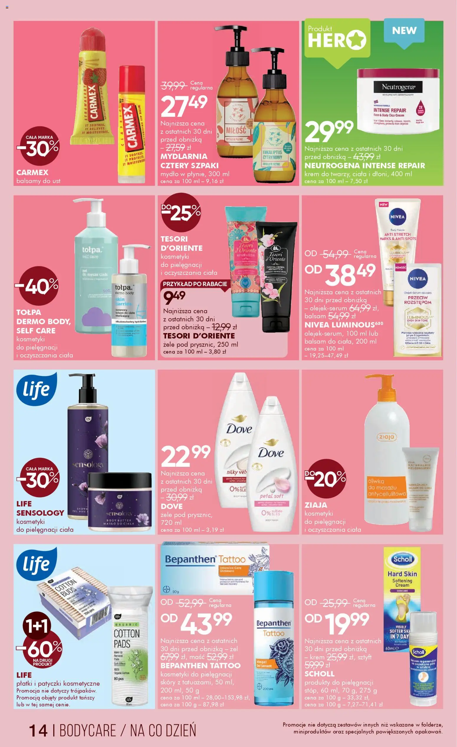 Super-pharm Gazetka od 01.12.2025 | Strona: 14 | Produkty: Tesori d'oriente, Masło, Płatki, Krem