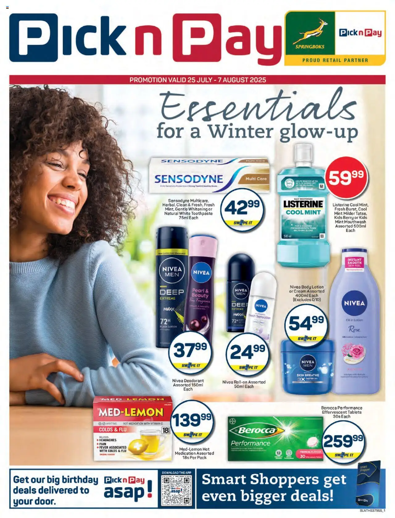Pick n Pay - Health & Beauty Specials │ valid from 25.07.2025 | Page: 1 | Products: Fragrance, Cream, Toothpaste, Mouthwash