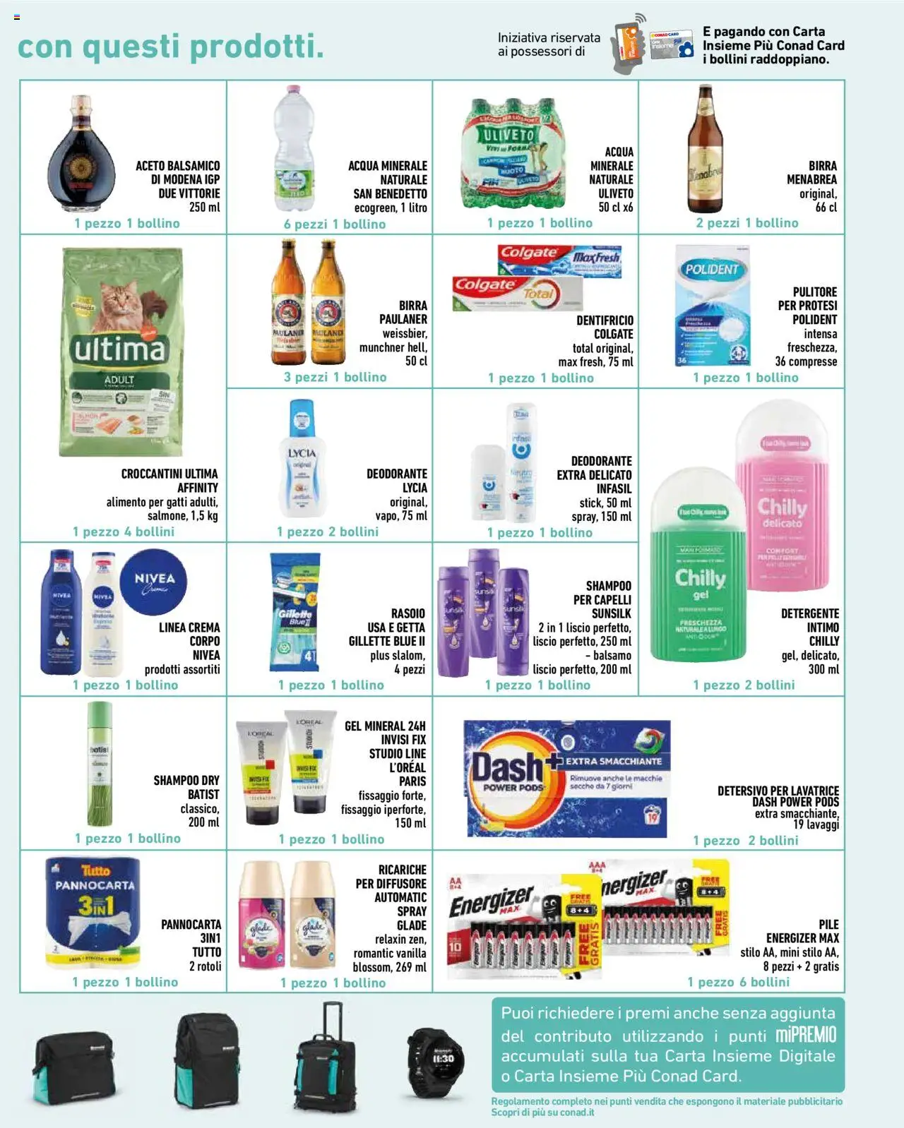Volantino Conad del 14.08.2025 | Pagina: 11 | Prodotti: Shampoo, Crema, Intimo, Aceto
