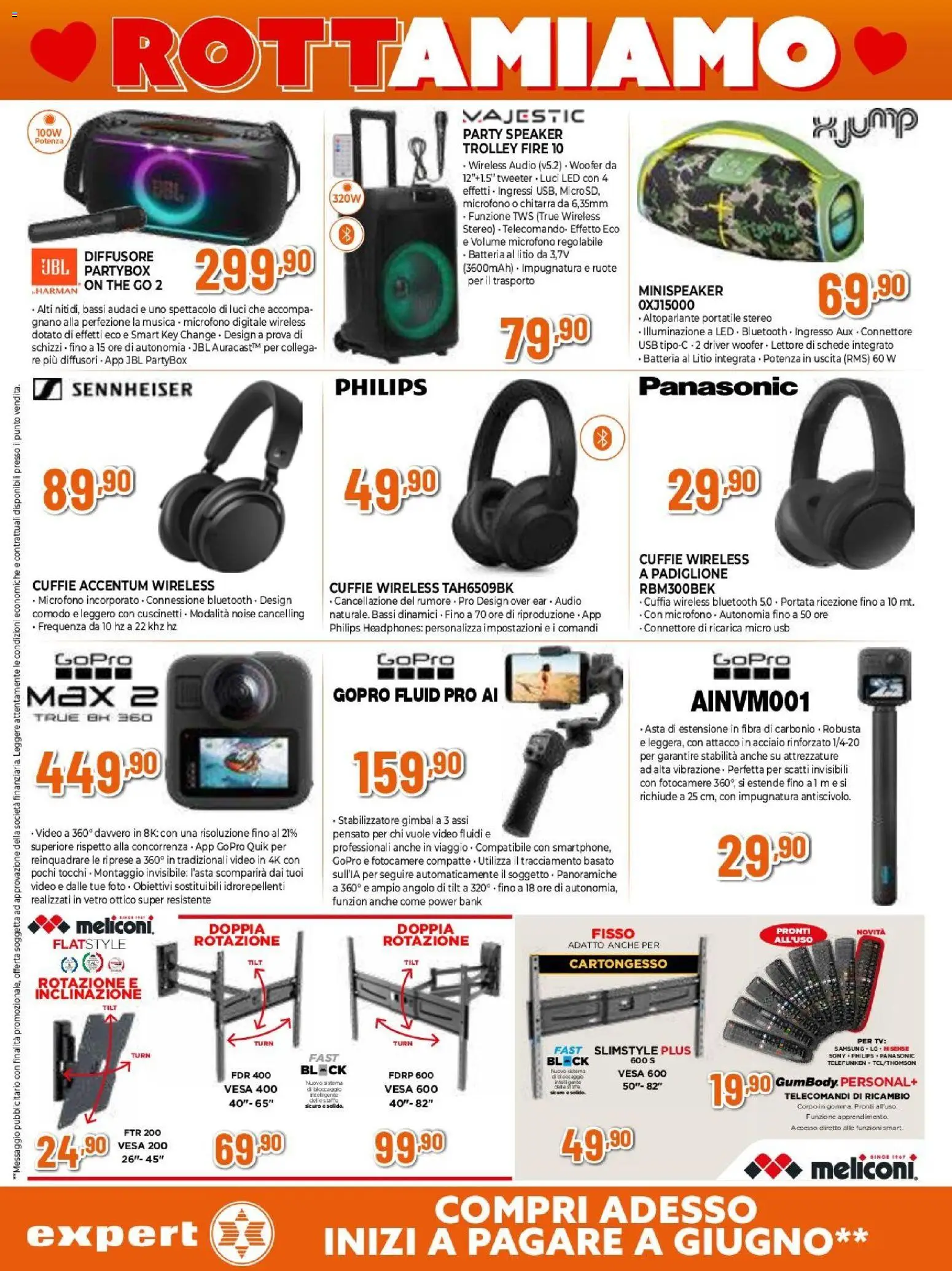Volantino Expert del 29.01.2026 | Pagina: 14 | Prodotti: Altoparlante, The, Cuffie, Connettore