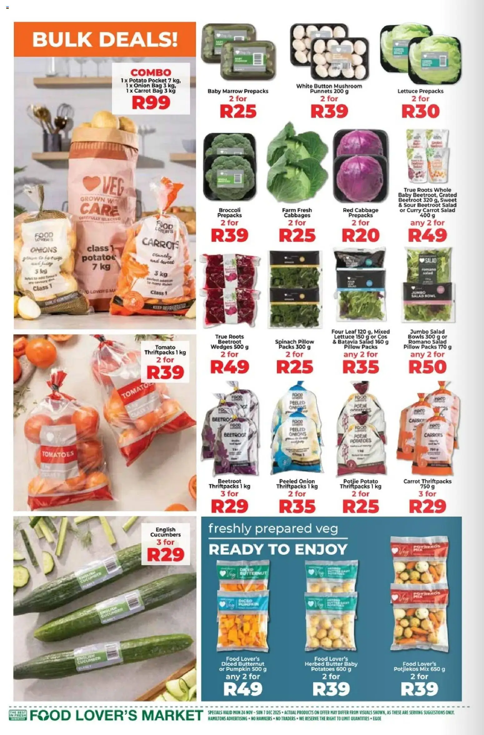 New Food Lover's Market catalogue – valid from 14.11.2025 | Page: 2 | Products: Bag, Tomatoes, Potatoes, Onions