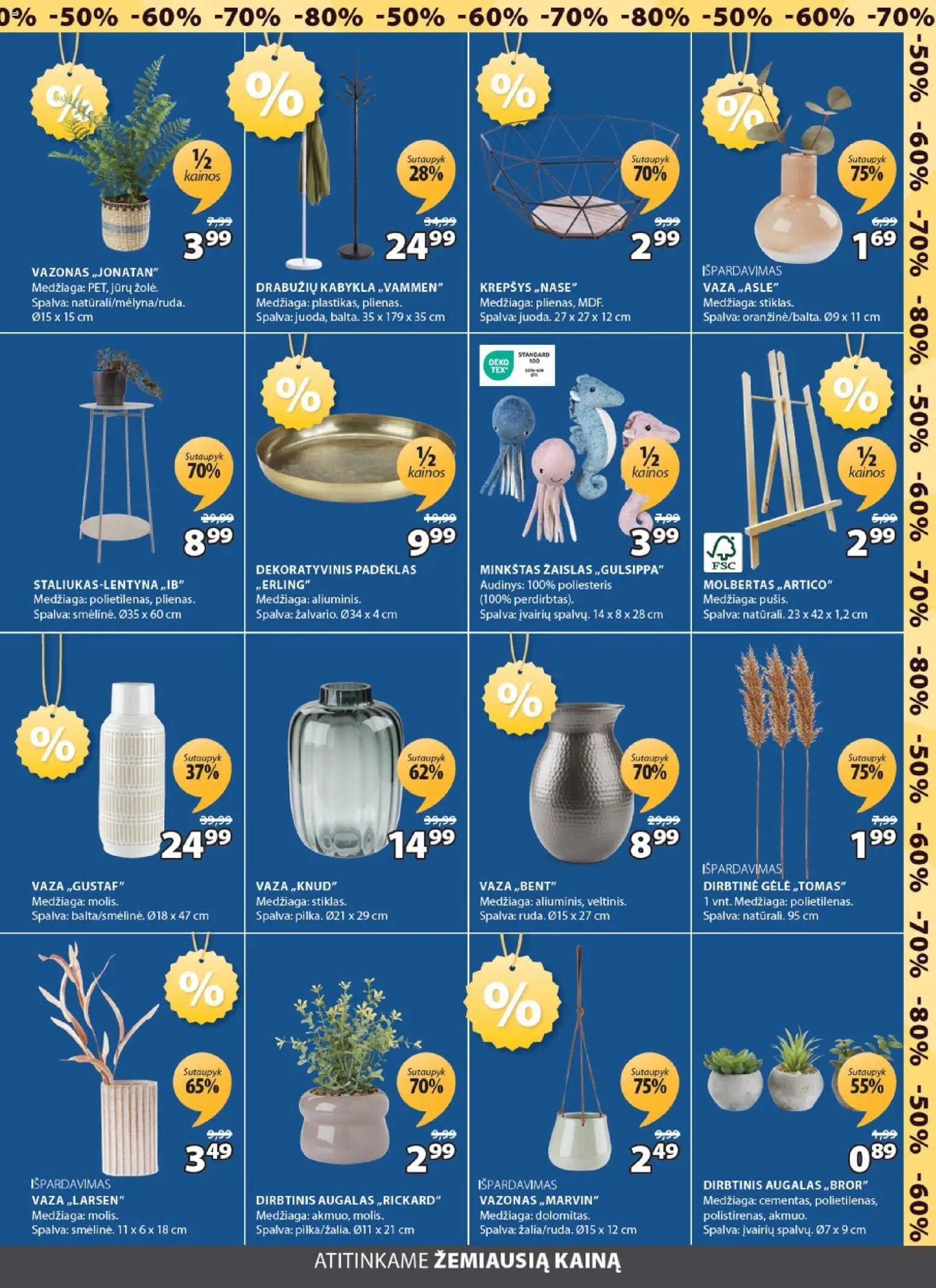 JYSK akcijos nuo 20.01.2026 | Puslapis: 11 | Prekių: Kabykla, Krepšys, Vaza, Vazonas