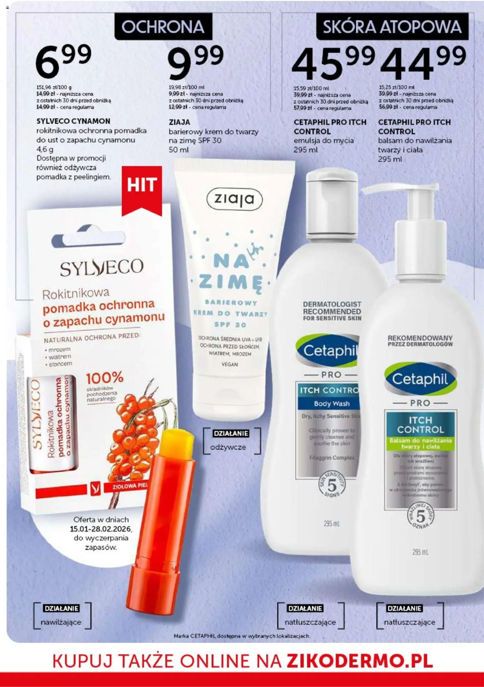 Ziko Gazetka od 29.01.2026 | Strona: 8 | Produkty: Cynamon, Pomadka, Krem, Krem do twarzy